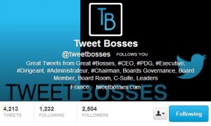 Suivez le compte TweetBosses créé par Nicolas Bordas