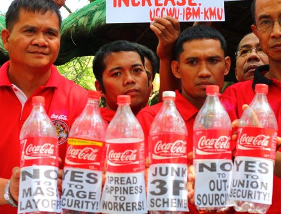 Aux Philippines, Coca-Cola semble moins réceptif aux conditions de ses ouvriers !