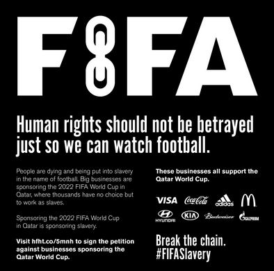 FIFA - petition FIFA Slavery