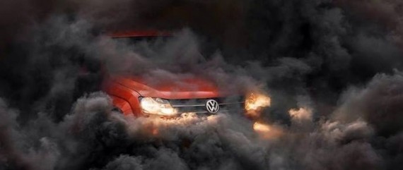 VW 2 - Voiture VW fumée noire