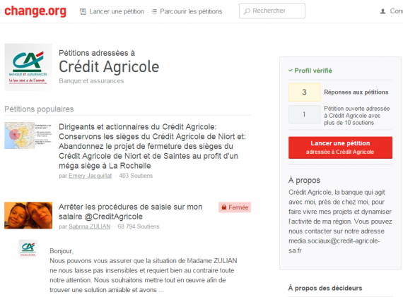 T2016 - pétition Crédit-Agricole